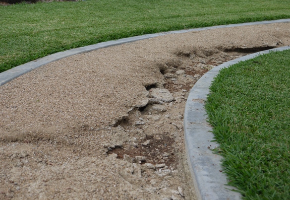 Take care to avoid erosion